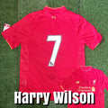 Harry Wilson Signed 2016/17 Liverpool Home Shirt - Wilson 7 - Signed Front & Back