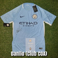 Danilo Signed 2018/19 Manchester City Home Shirt - Official Manchester City COA