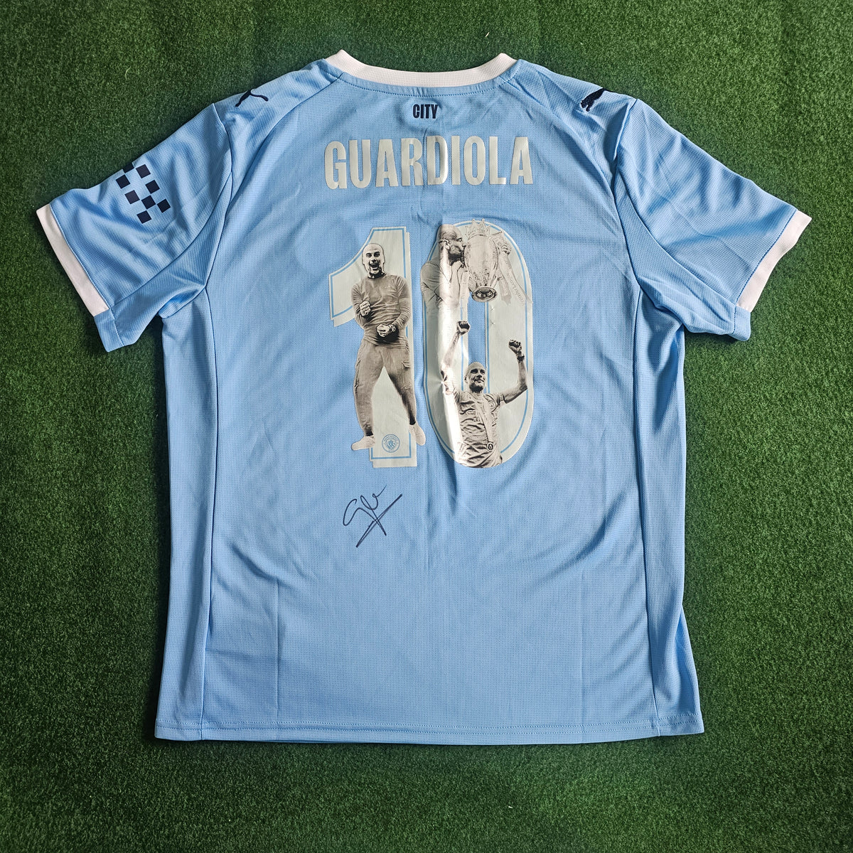 Pep Guardiola Signed 25/26 10 Years Shirt | Club COA