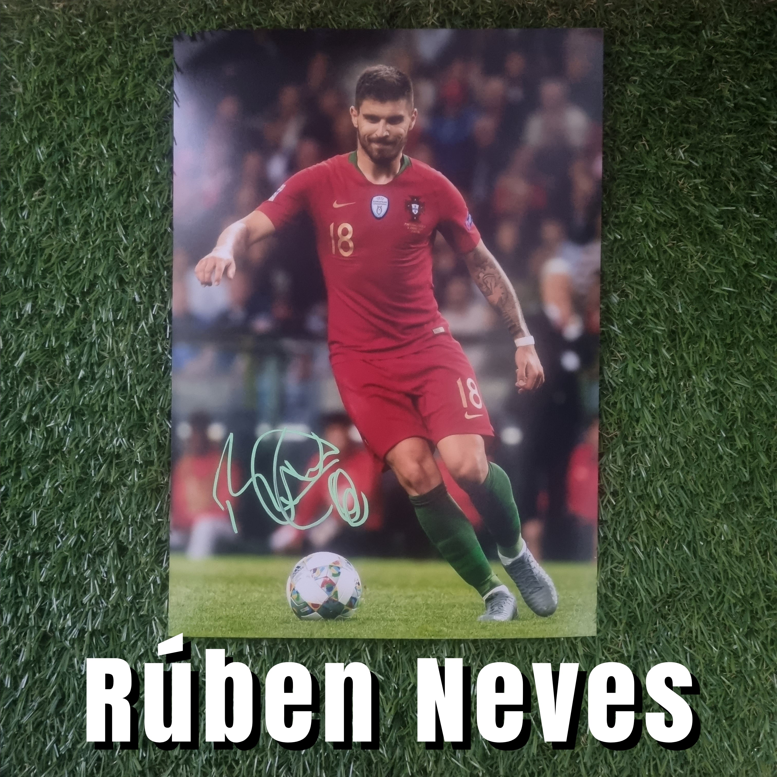 Rúben Neves Signed A4 Portugal Photo