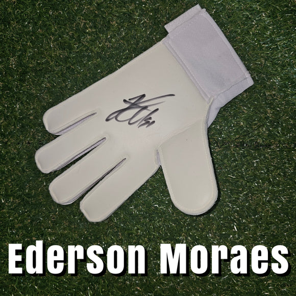 Ederson Moraes Signed Puma Gloves