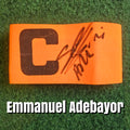Emmanuel Adebayor Signed Orange Captain's Armband