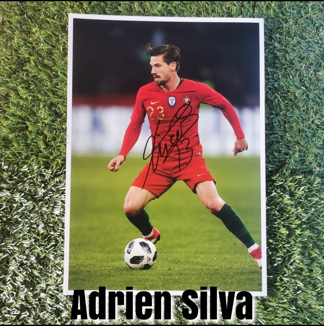 Adrien Silva Signed A4 Portugal Photo - Image 2