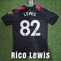 Rico Lewis Signed 2022/23 Manchester City Away Shirt - Lewis 82 - Signed Back