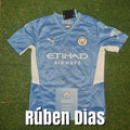 Rúben Dias Signed 2021/22 Manchester City Home Shirt - Official Manchester City COA