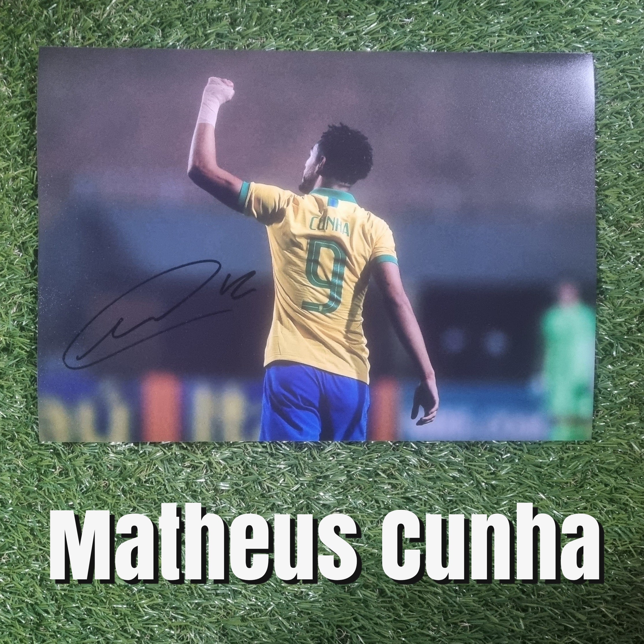 Matheus Cunha Signed A4 Brazil Photo - Image 4
