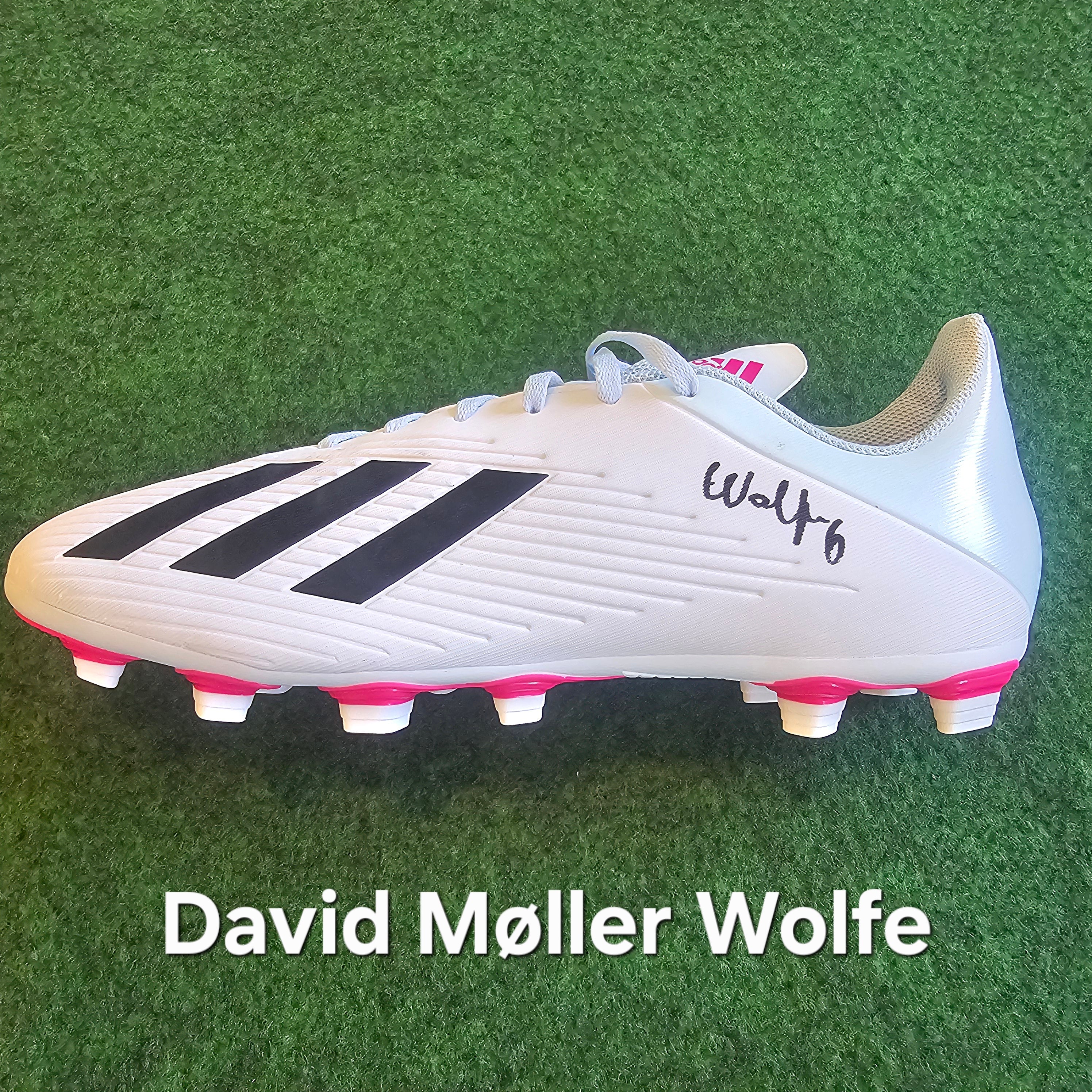 David Møller Wolfe Signed Adidas Football Boot - Left Boot