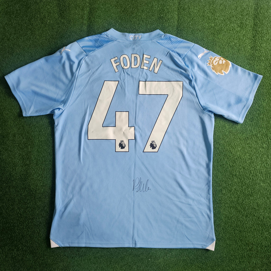 Phil Foden Signed 23/24 Home Shirt | Club COA