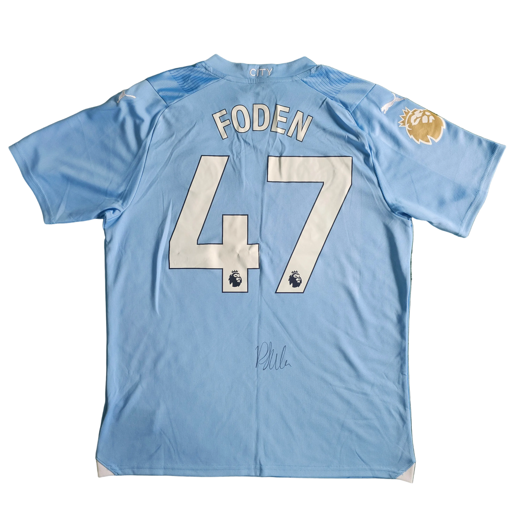 Phil Foden Signed 23/24 Home Shirt | Club COA