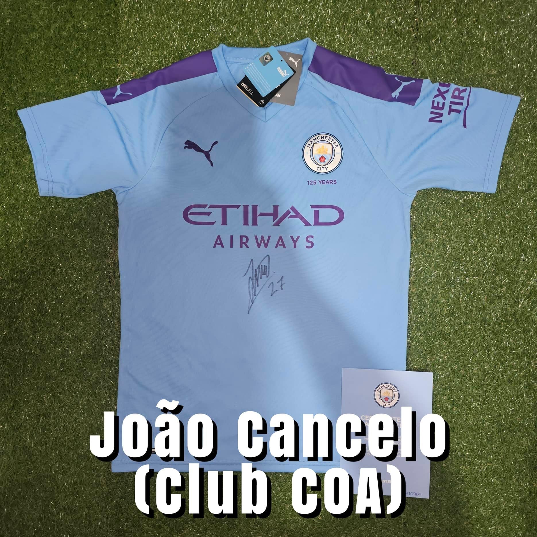 João Cancelo Signed 2019/20 Manchester City Home Shirt - Official Manchester City COA