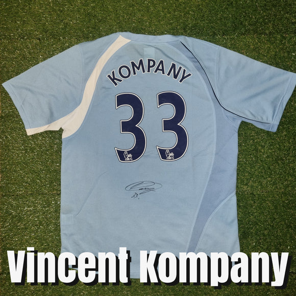 Vincent Kompany Signed Manchester City Shirt