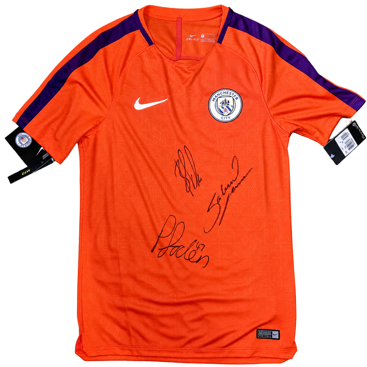 Manchester City 2018/19 Training Shirt - Multi-Signed