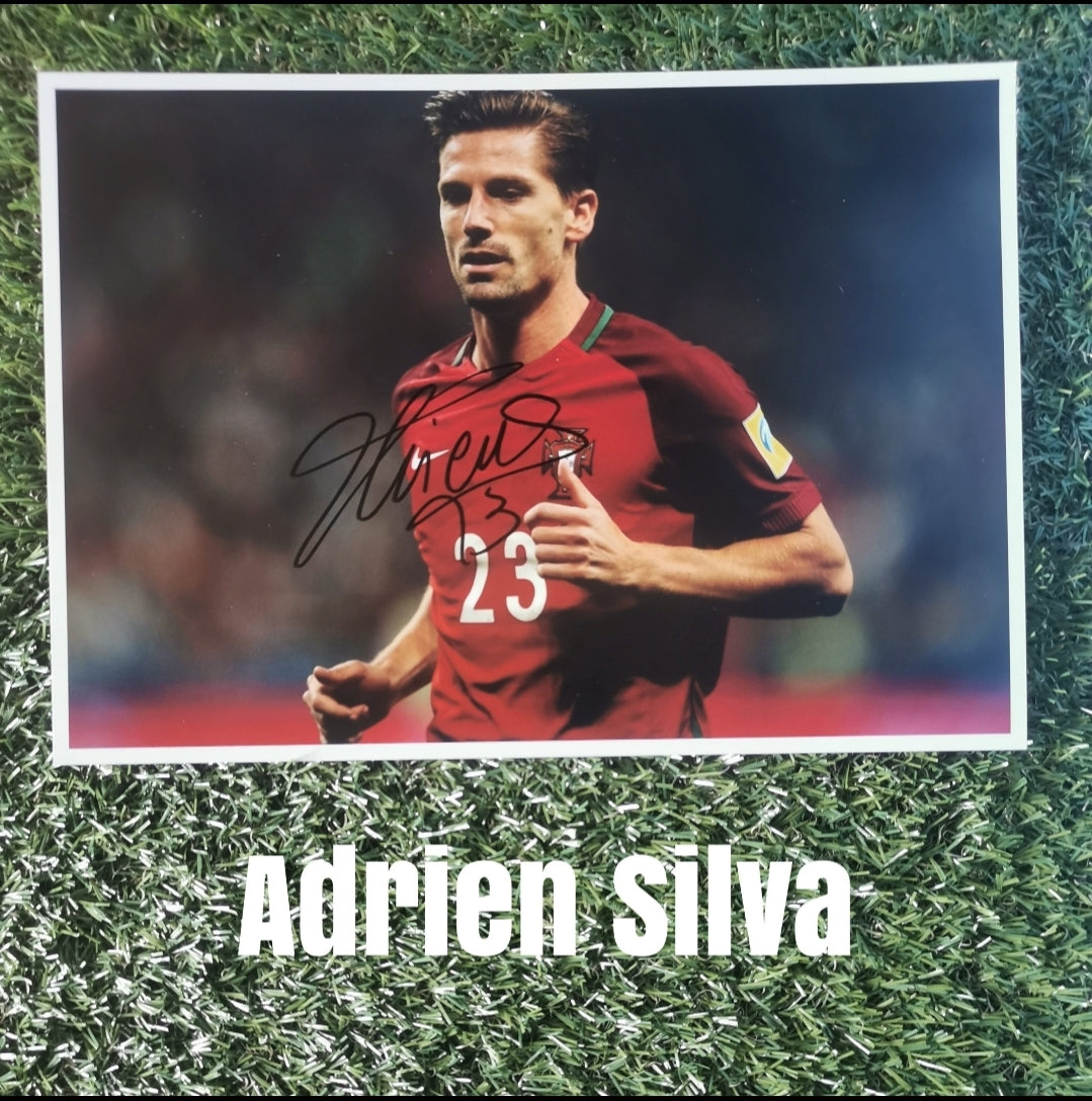 Adrien Silva Signed A4 Portugal Photo - Image 1