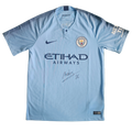 Riyad Mahrez Signed 18/19 Home Shirt | Club COA
