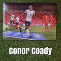 Conor Coady Signed A4 England Celebration Action Photo
