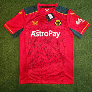 Squad Signed Wolverhampton Wanderers 2023/24 Away Shirt