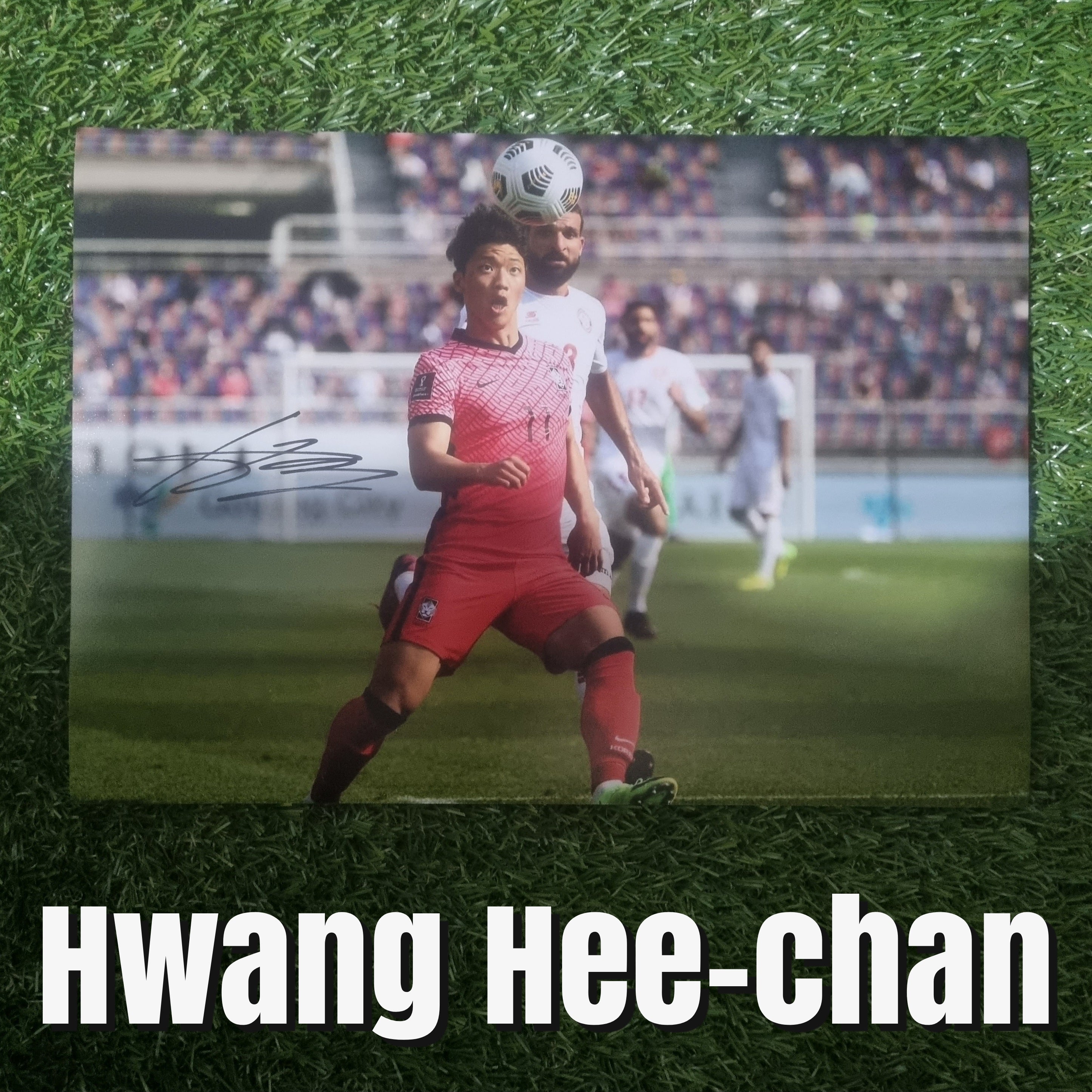 Hwang Hee-chan Signed A4 South Korea Photo - Image 3