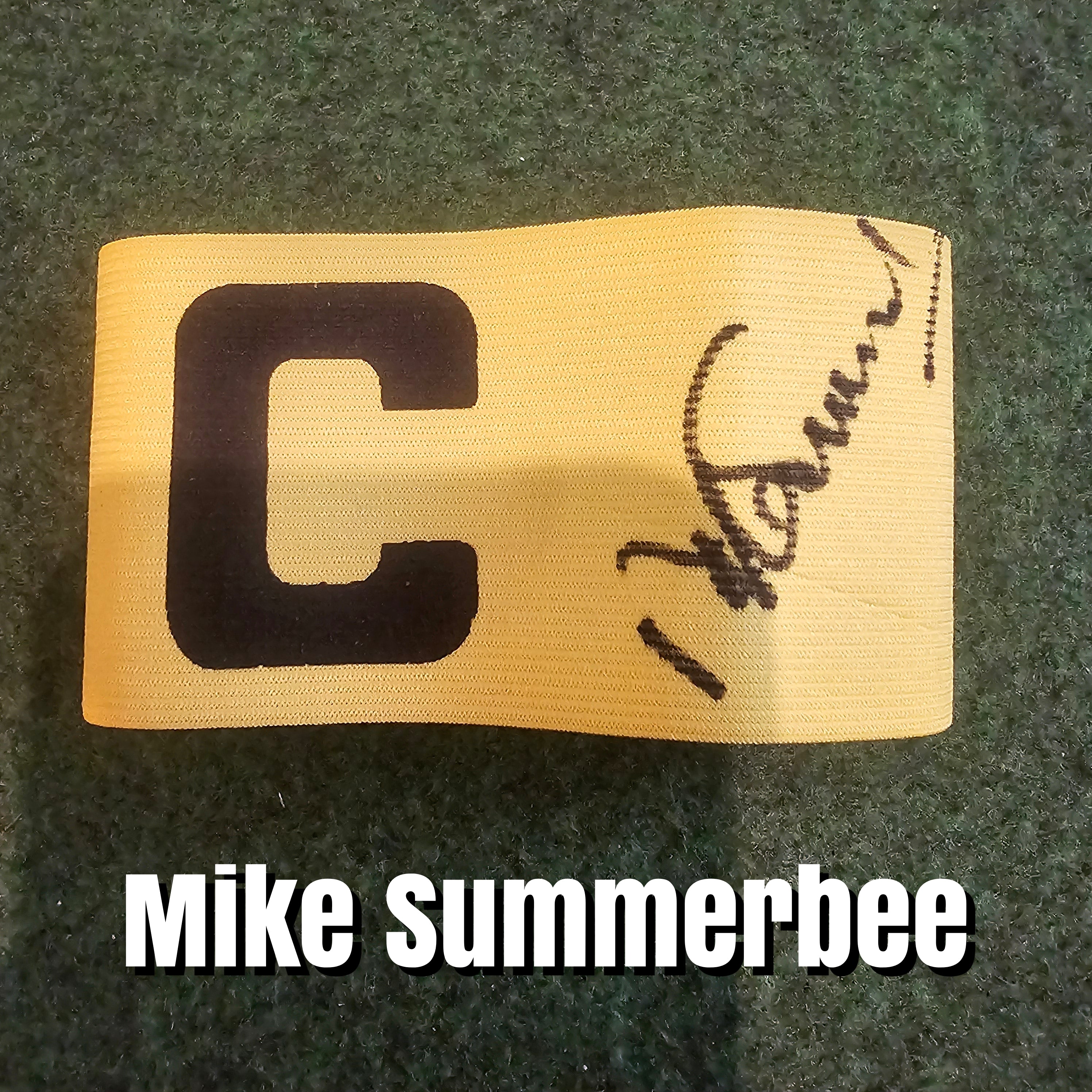Mike Summerbee Signed Yellow Captain's Armband