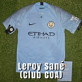 Leroy Sané Signed 2018/19 Manchester City Home Shirt - Official Manchester City COA