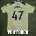 Phil Foden Signed 2022/23 Manchester City Third Shirt - Foden 47 - Signed Back