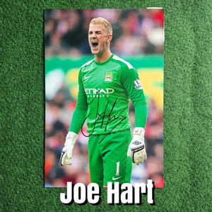 Joe Hart Signed Manchester City Photos