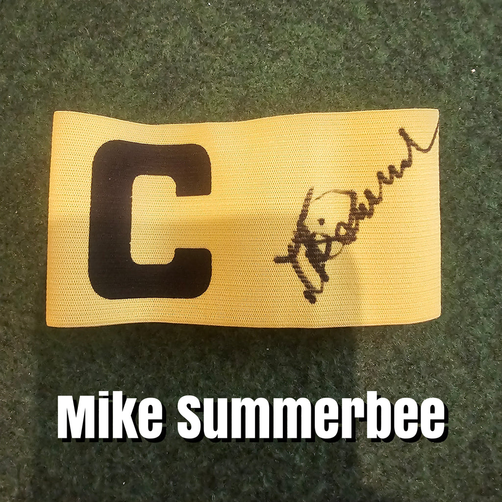 Mike Summerbee Signed Yellow Captain's Armband
