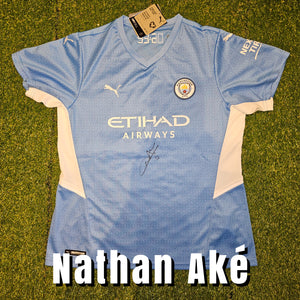 Nathan Aké signed Manchester City Home Shirt