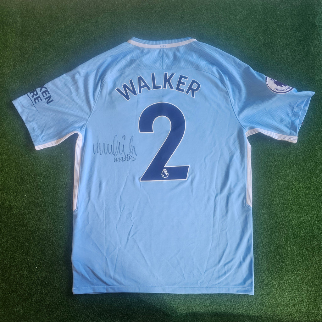 Kyle Walker Signed 17/18 Home Shirt | Club COA