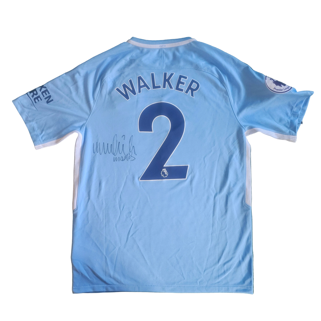 Kyle Walker Signed 17/18 Home Shirt | Club COA