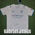 Gabriel Jesus Signed 2021/22 Manchester City Away Shirt - Signed Front