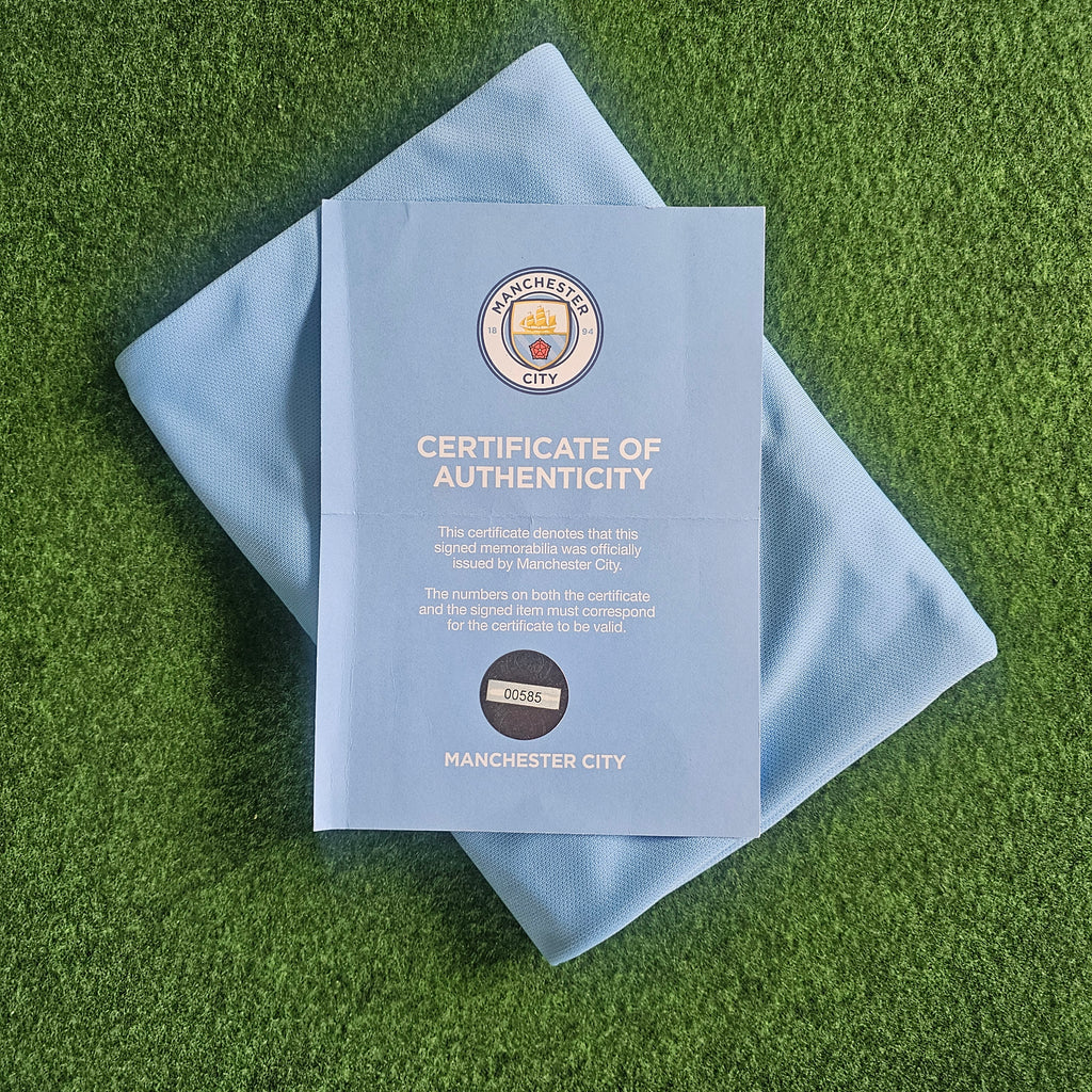 Riyad Mahrez Signed 18/19 Home Shirt | Club COA