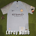 Leroy Sané Signed 2018/19 Manchester City Home Shirt - Official Manchester City COA