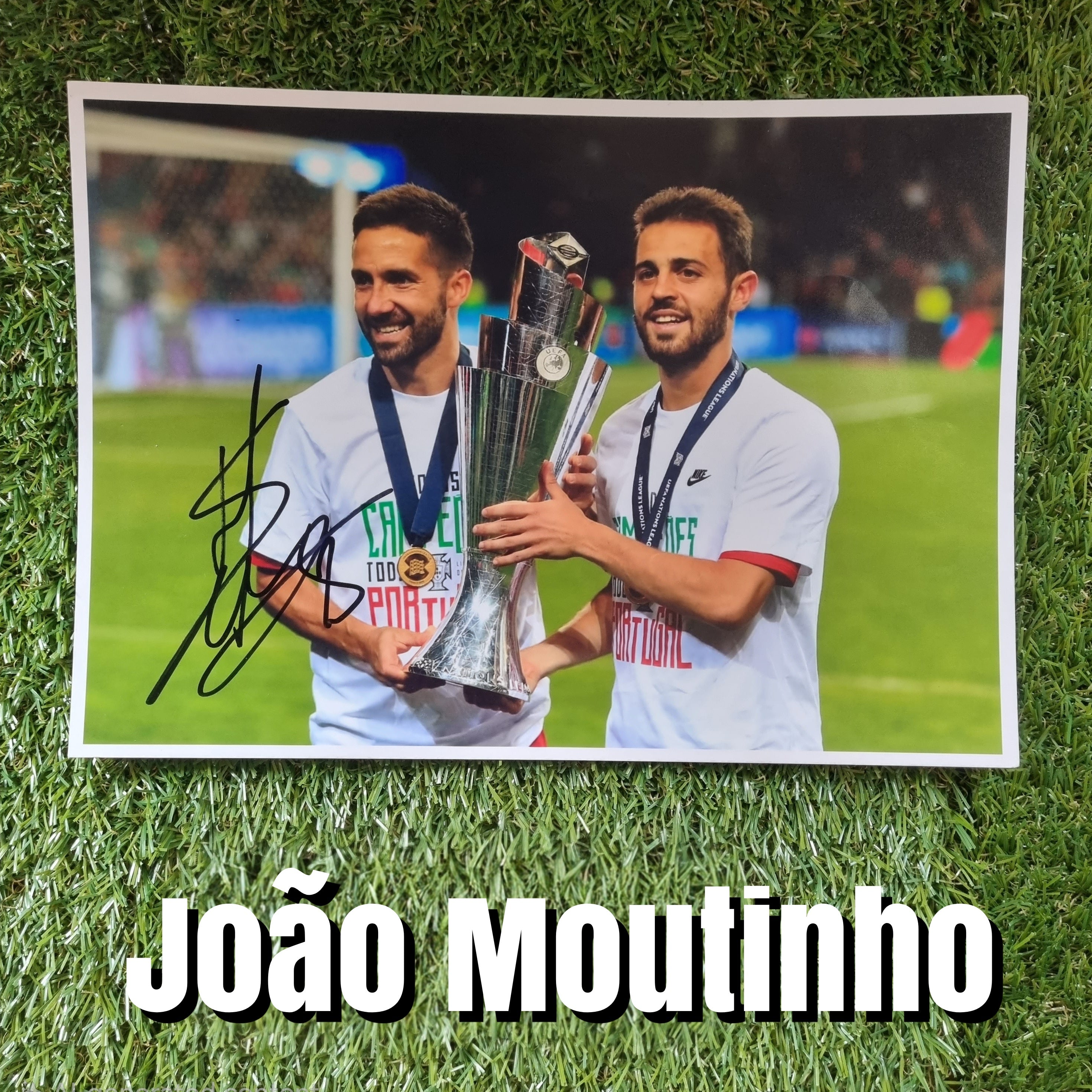João Moutinho Signed A4 Portugal Photo