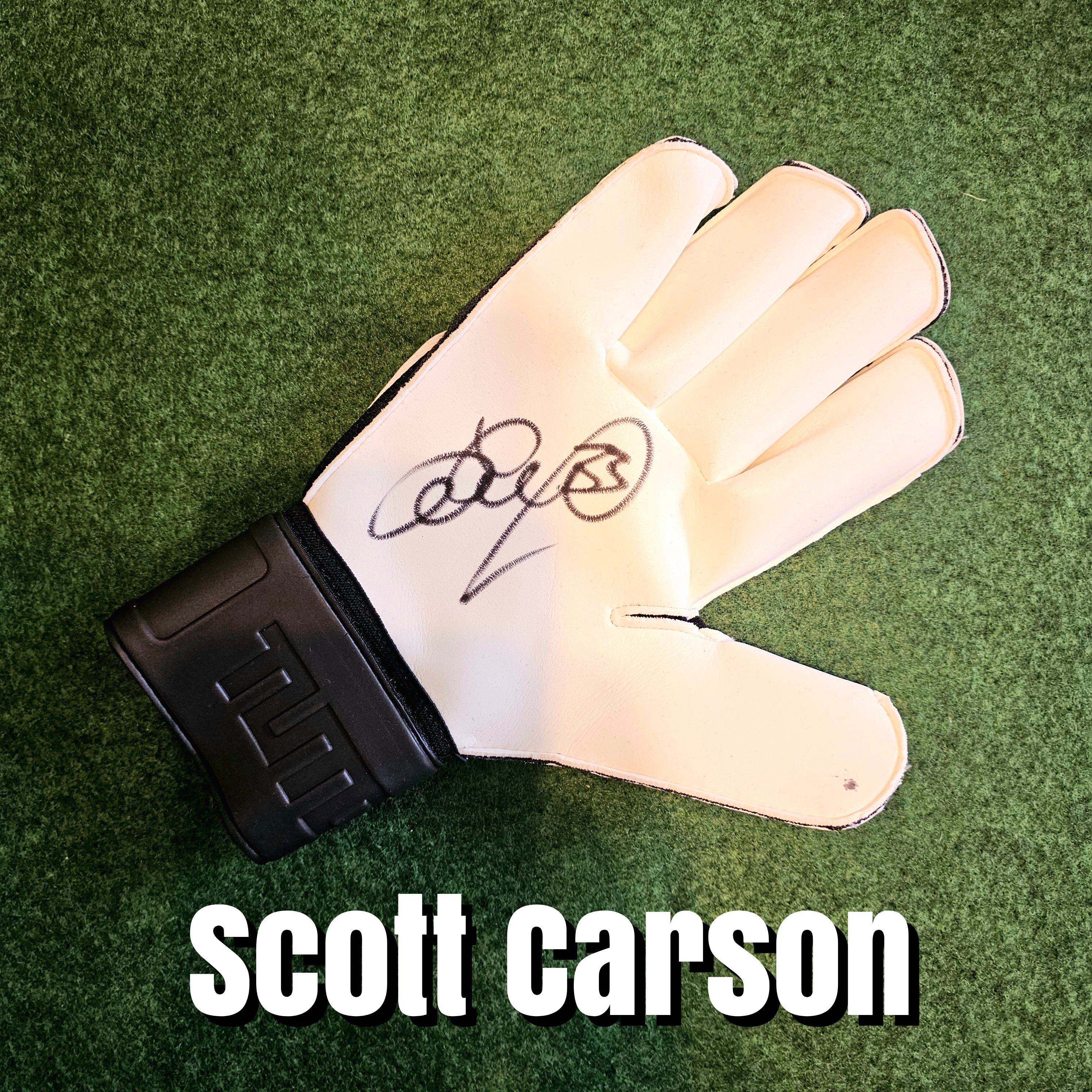 Scott Carson Signed Goalkeeper Glove