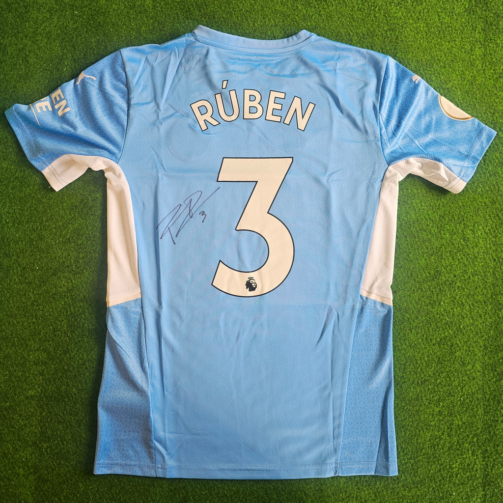 Rúben Dias Signed 21/22 Home Shirt (Back) | Club COA