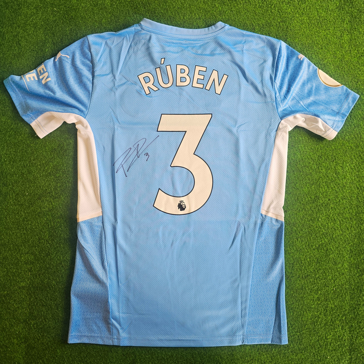 Rúben Dias Signed 21/22 Home Shirt (Back) | Club COA