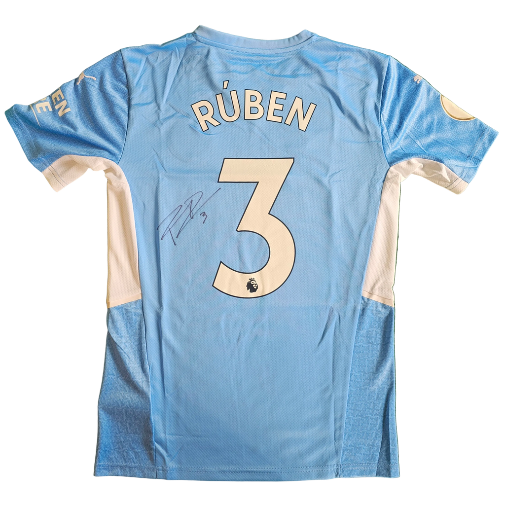 Rúben Dias Signed 21/22 Home Shirt (Back) | Club COA