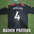 Kalvin Phillips Signed 2022/23 Manchester City Away Shirt - Long Sleeve - Phillips 4 - Signed Back