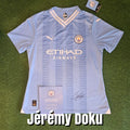 Jérémy Doku Signed 2023/24 Manchester City Home Shirt - Official Manchester City COA