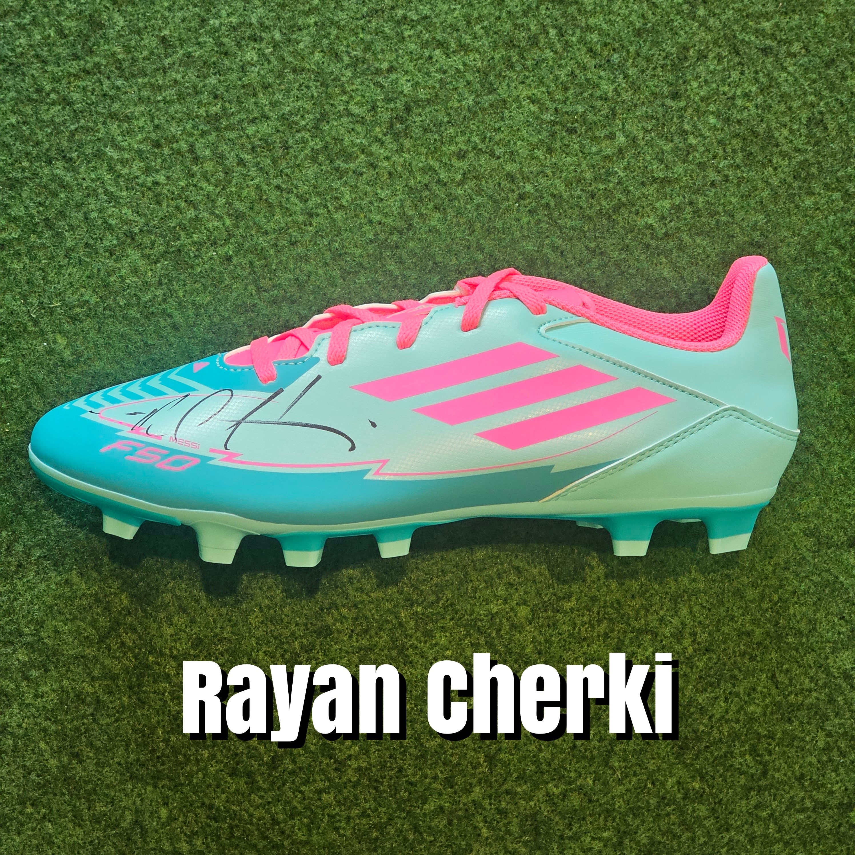 Rayan Cherki Signed Adidas F50 Football Boot - Left Boot