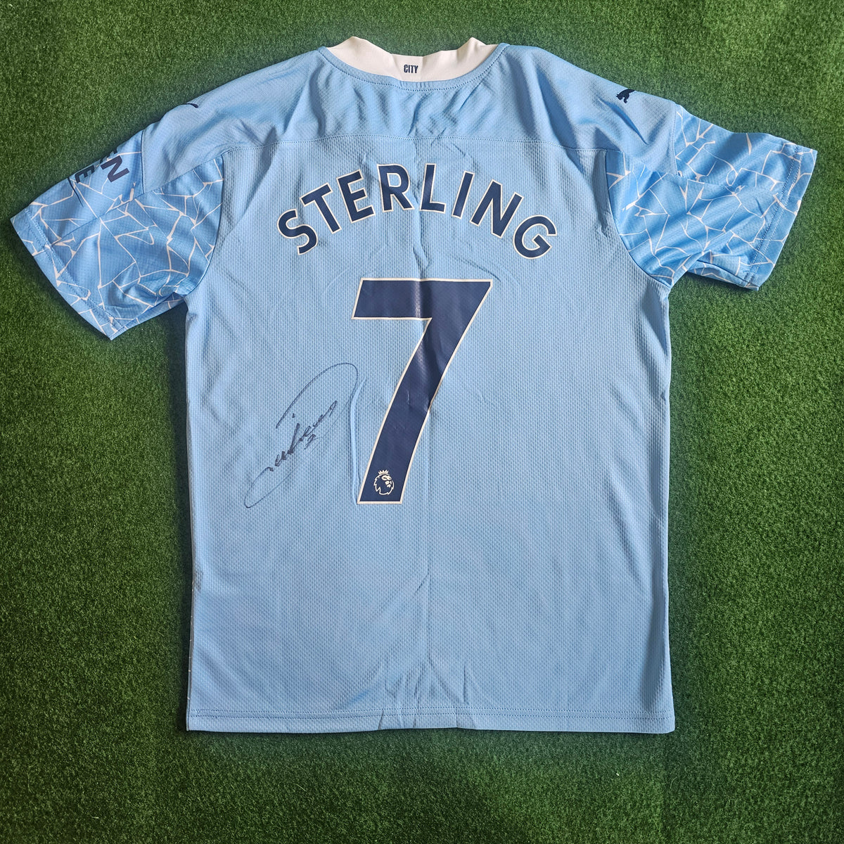 Raheem Sterling Signed 20/21 Home Shirt | Club COA