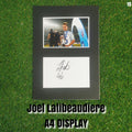 Joel Latibeaudiere Signed England Trophy Photo & Card Display - Black Mount - A4