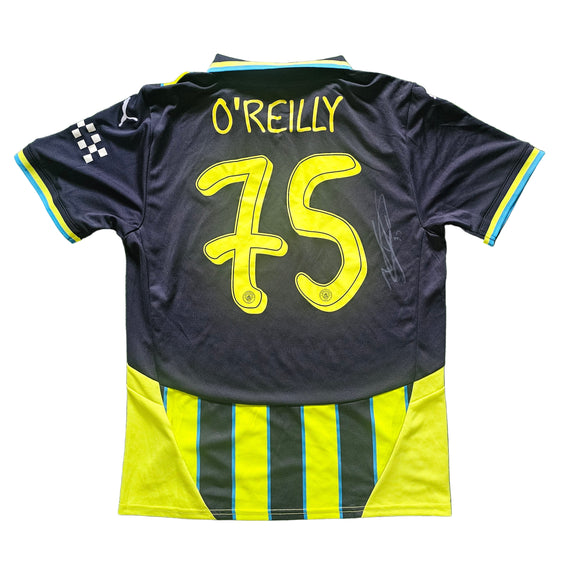 Nico O'reilly Signed 2024/25 Manchester City Away Shirt