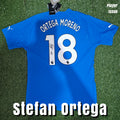 Stefan Ortega Moreno Signed 2022/23 Manchester City Goalkeeper Shirt - Player Issue - Signed Back