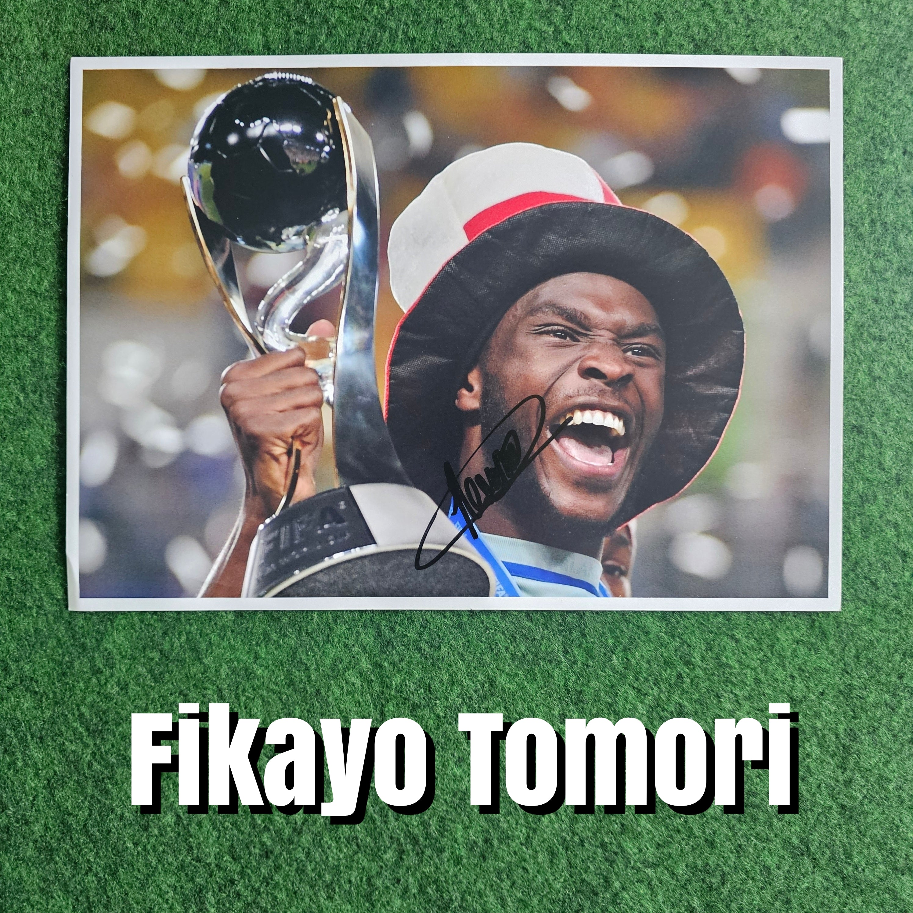 Fikayo Tomori Signed A4 England Trophy Celebration Photo