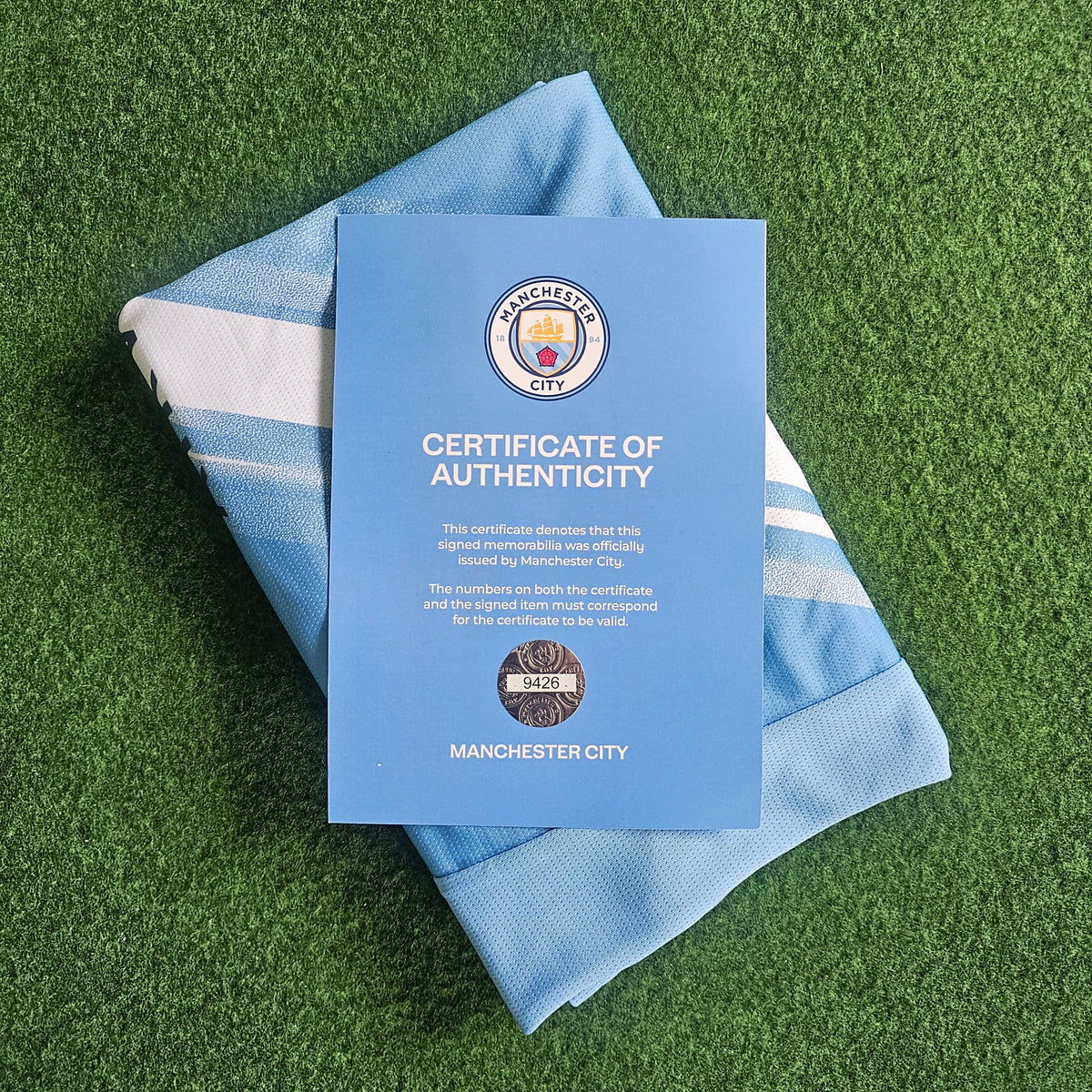 Pep Guardiola Signed 25/26 10 Years Shirt | Club COA