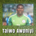 Taiwo Awoniyi Signed A4 Nigeria Photo