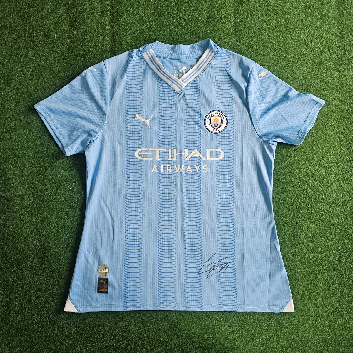Jérémy Doku Signed 23/24 Women’s Home Shirt | Club COA