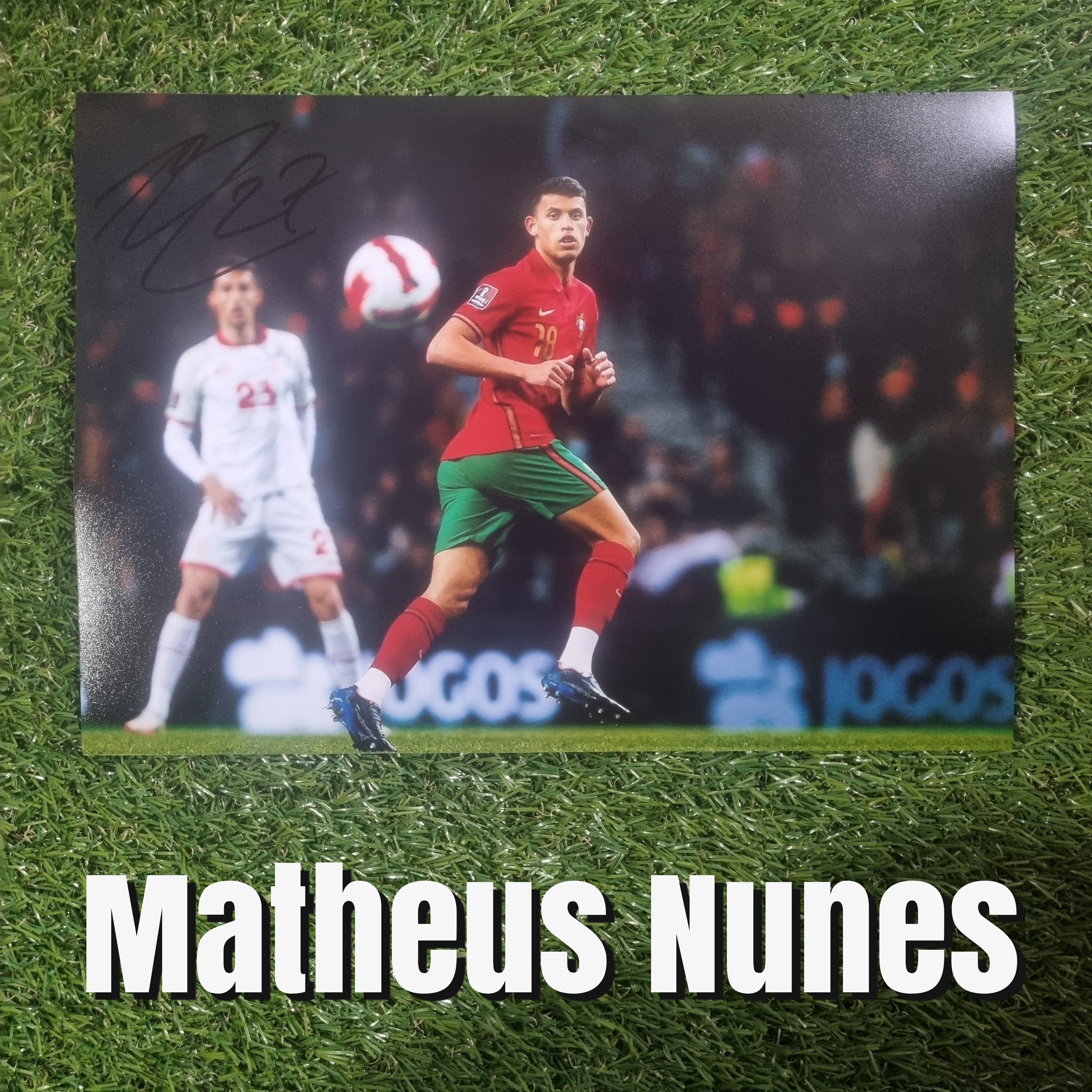 Matheus Nunes Signed A4 Portugal Photo