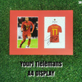 Youri Tielemans Signed Belgium Photo & Shirt Display - Red Mount - A4